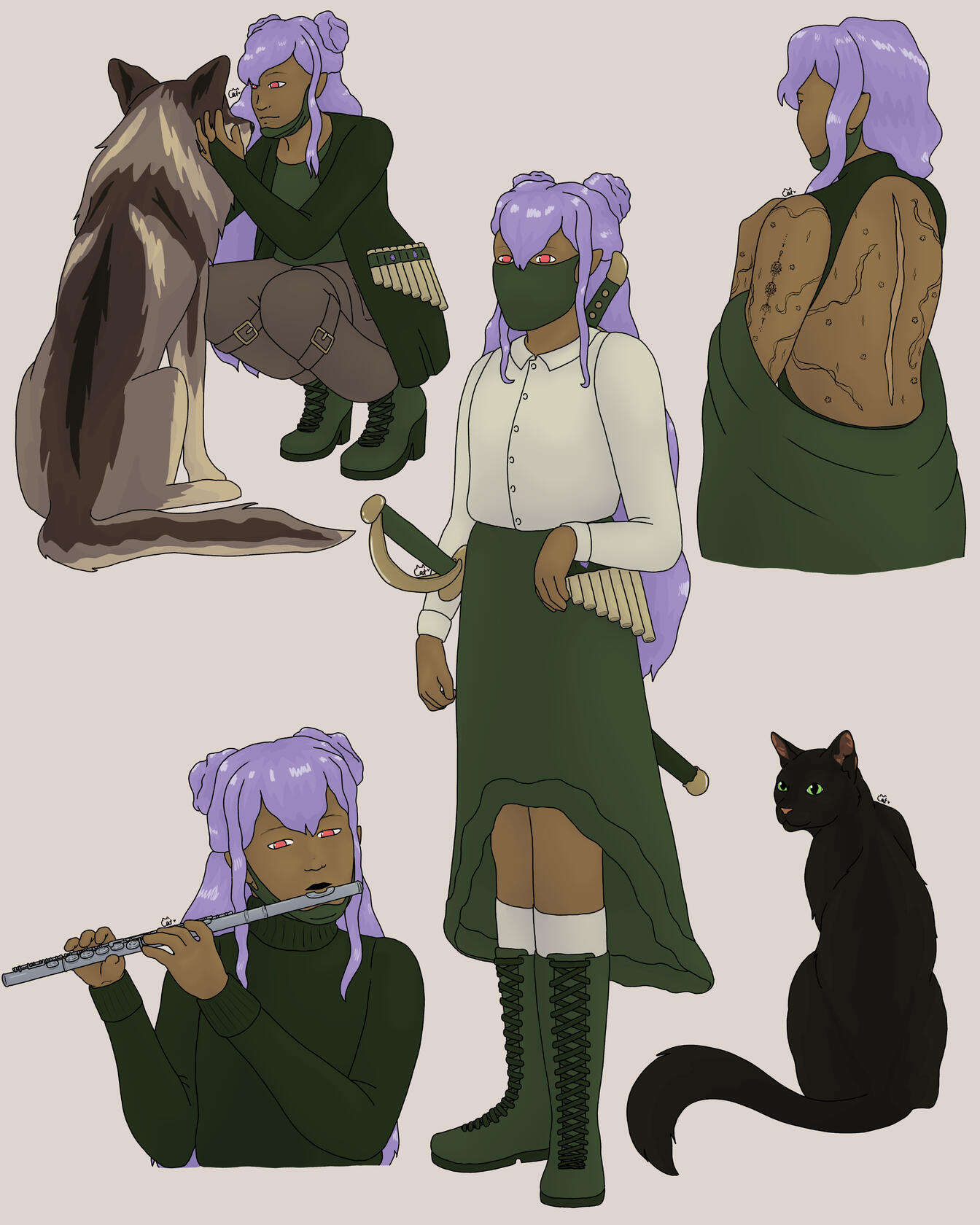 Illustrated by Cat Aethel Ethera | DnD Character Art