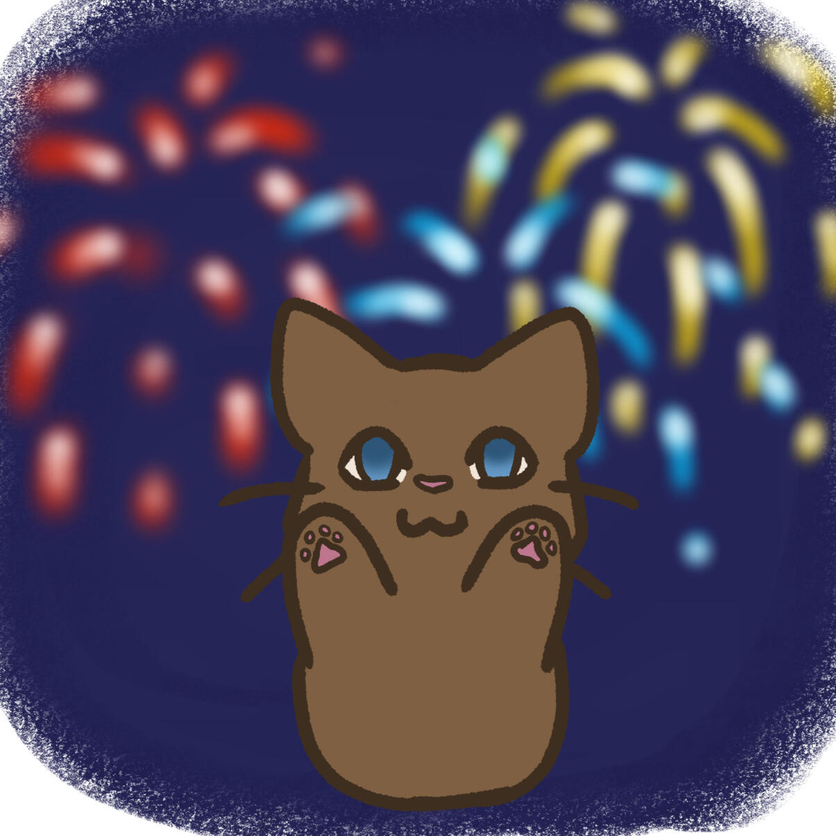 Illustrated by Cat Aethel Ethera | Potato Cat | New Years
